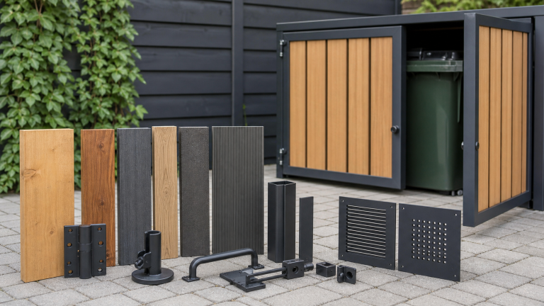 Materiaalkeuze voor containerombouw met hout, metaal, composiet en degelijk beslag